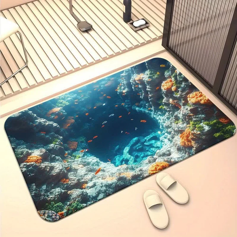 Höhlenlandschaft-3D-Effekt-Teppich
