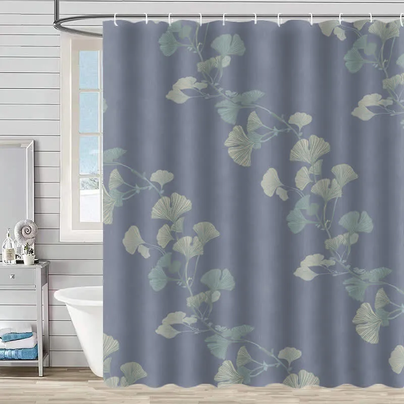 Duschvorhang mit Ginkgoblatt-Print