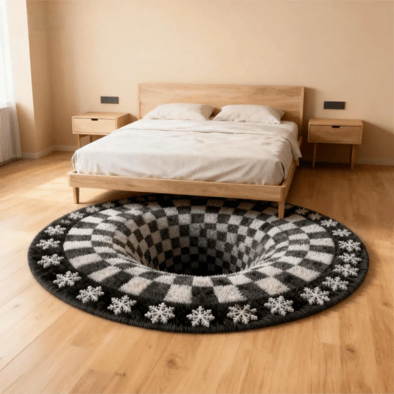 Ownkoti Black Hole 3D-karierter Teppich