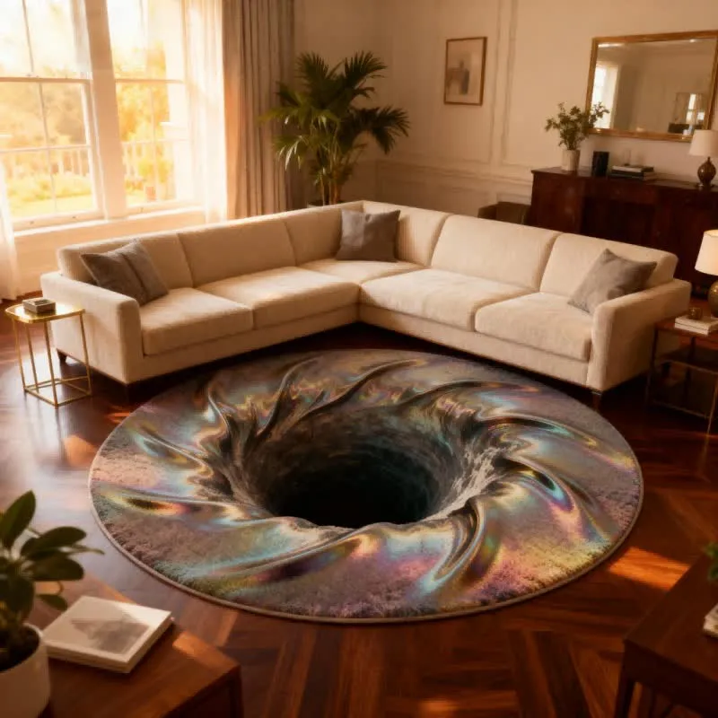 Ownkoti Ocean 3D-Effekt Optische Täuschung Teppich