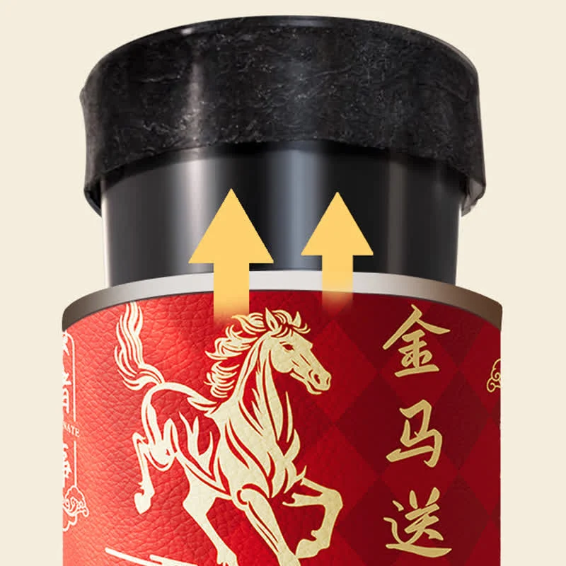 Abfalleimer mit galoppierendem Pferd im orientalischen Stil
