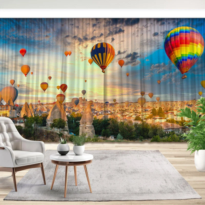 Fotovorhang "Heißluftballons über Kappadokien "