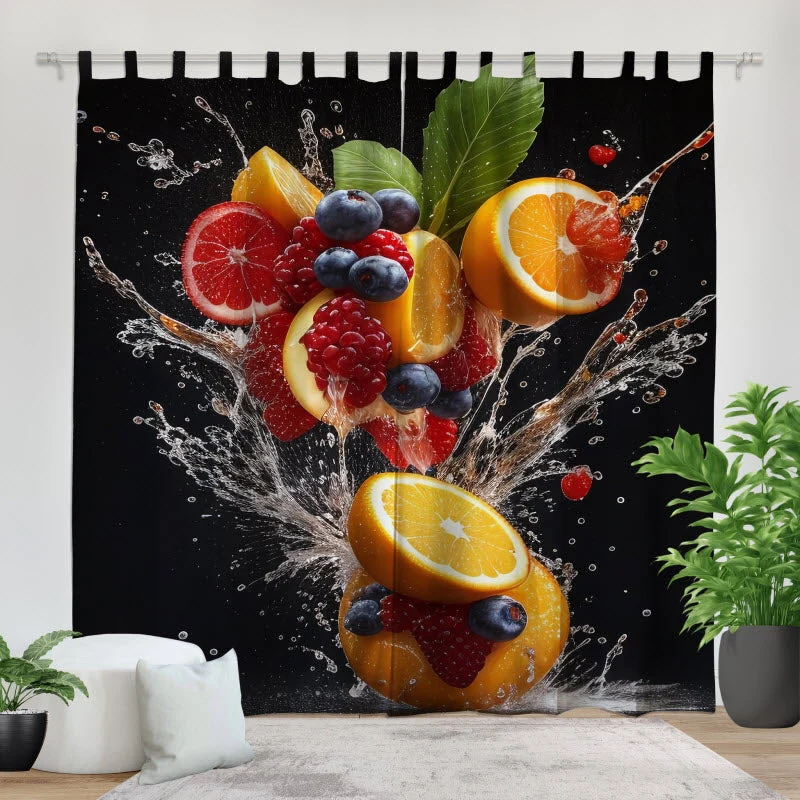 Fotovorhang "Bunte Obstexplosion V1"