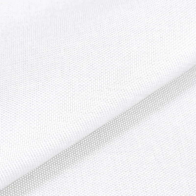 Tenda Doccia Garvee Bagno 240GSM Poliestere Effetto Lino Bianco 122x183 cm Qualità Hotel Inclusi Ganci