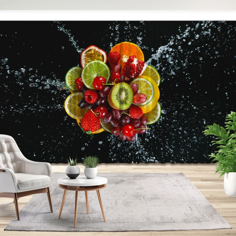Fotovorhang "Bunte Obstexplosion V2"