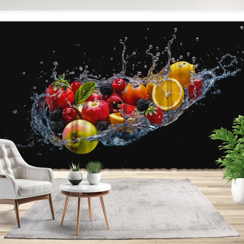 Fotovorhang "Bunte Obstexplosion V3"