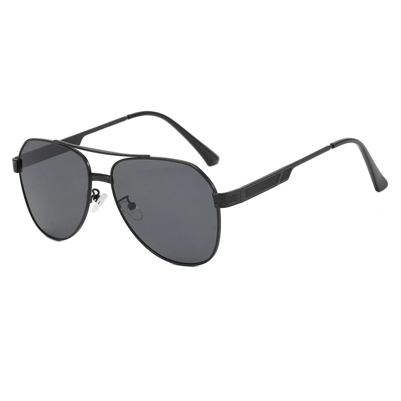Dame elegant aviator-solbriller med robust metallramme og UV-beskyttelse Luvikno