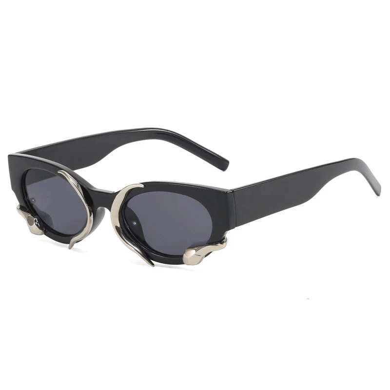 Dame designer solbrille med ekstraordinær detalj Luvikno