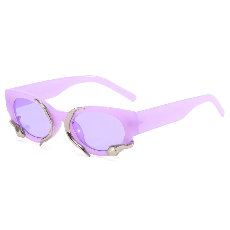 Dame designer solbrille med ekstraordinær detalj Luvikno