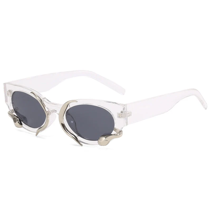 Dame designer solbrille med ekstraordinær detalj Luvikno