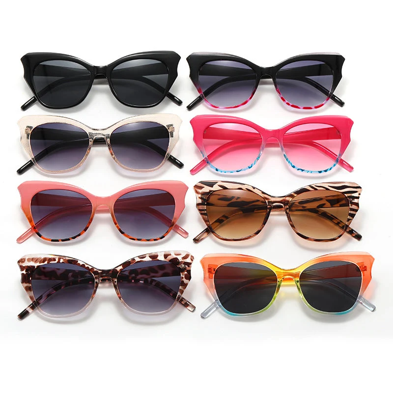 Dame Cat-Eye Solbrille med stilfullt design Luvikno