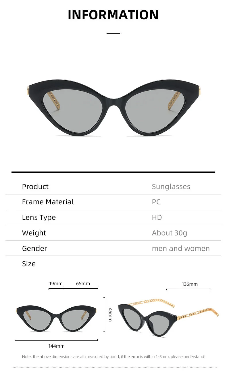 Dame Cat-Eye solbriller Luvikno
