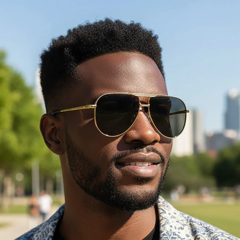 Dame solbrille i elegant pilotdesign Luvikno