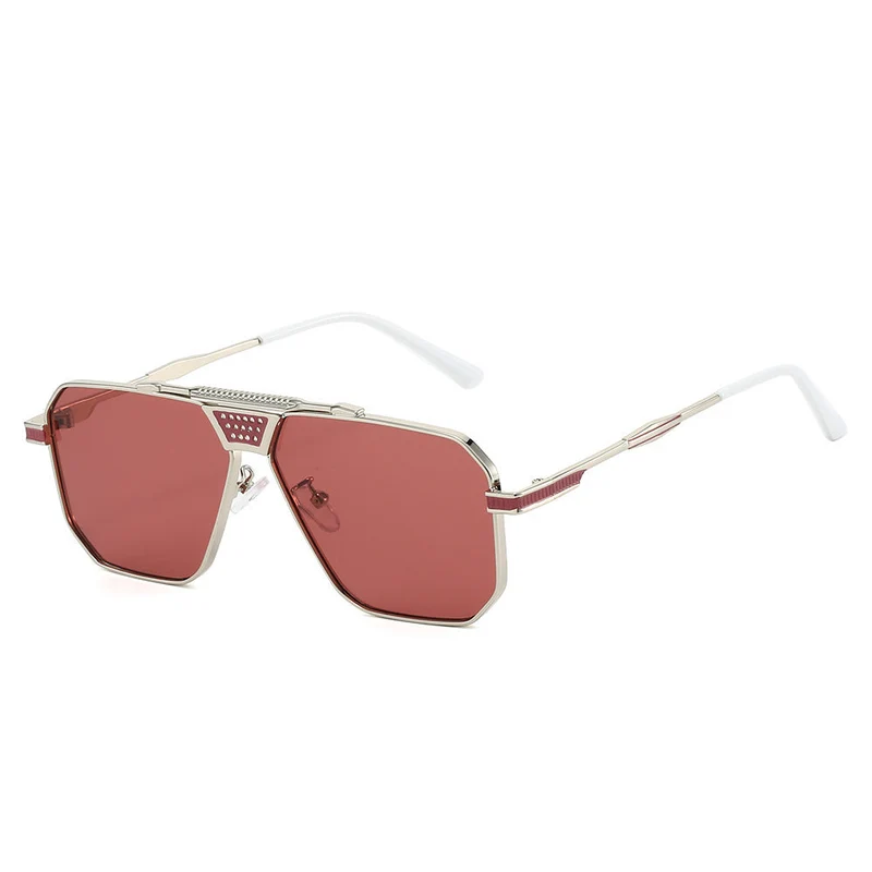 Dame solbriller i trendy geometrisk design Luvikno