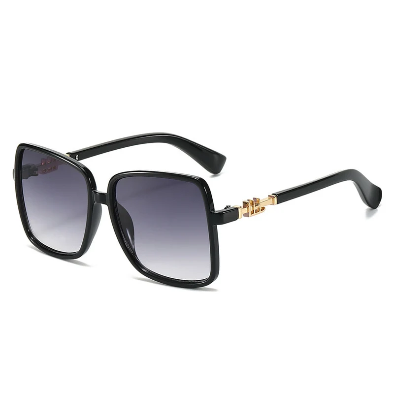 Dame solbrille med stor ramme og gradient Luvikno