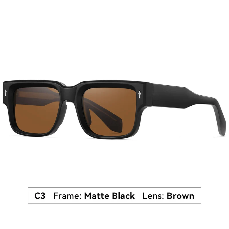 Dame solbrille i moderne, kantet design Luvikno