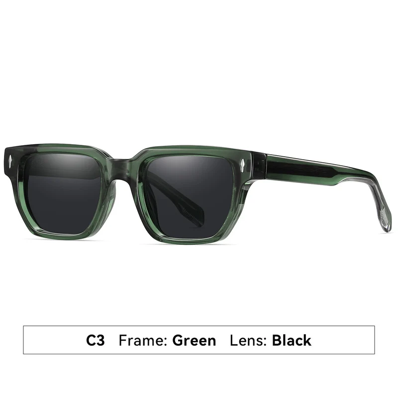 Dame solbrille i moderne, elegante kvadratdesign Luvikno