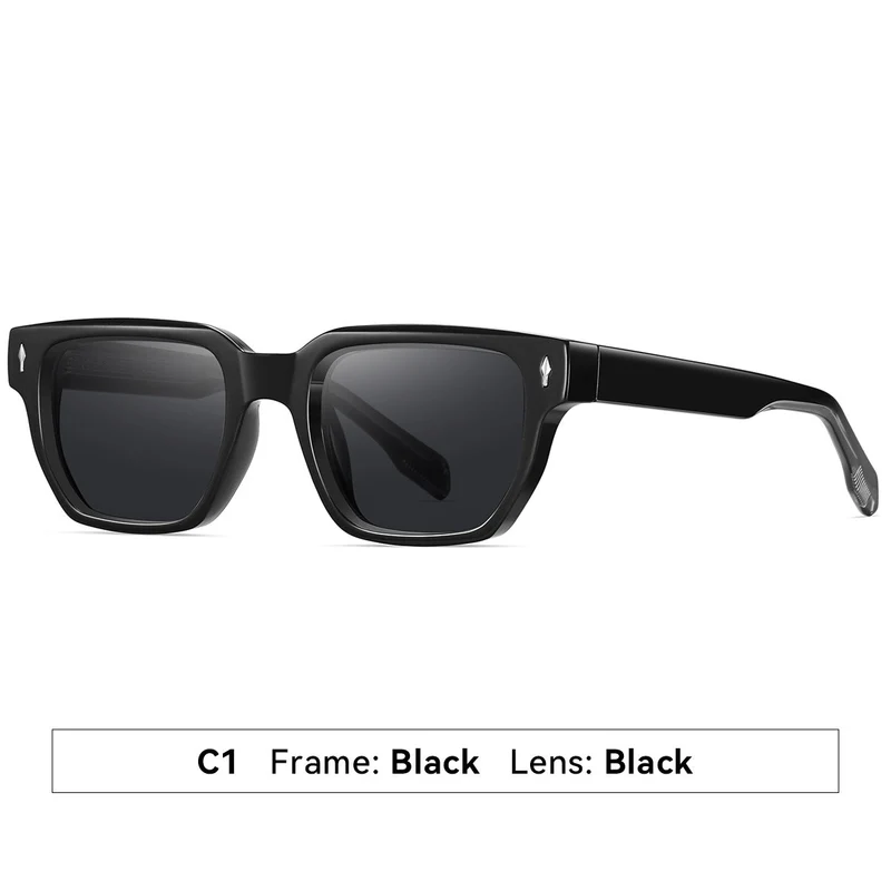 Dame solbrille i moderne, elegante kvadratdesign Luvikno