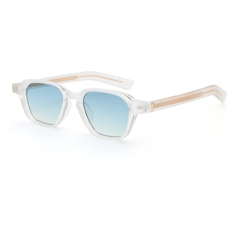 Dame solbrille i spesielt design med kantede glass Luvikno