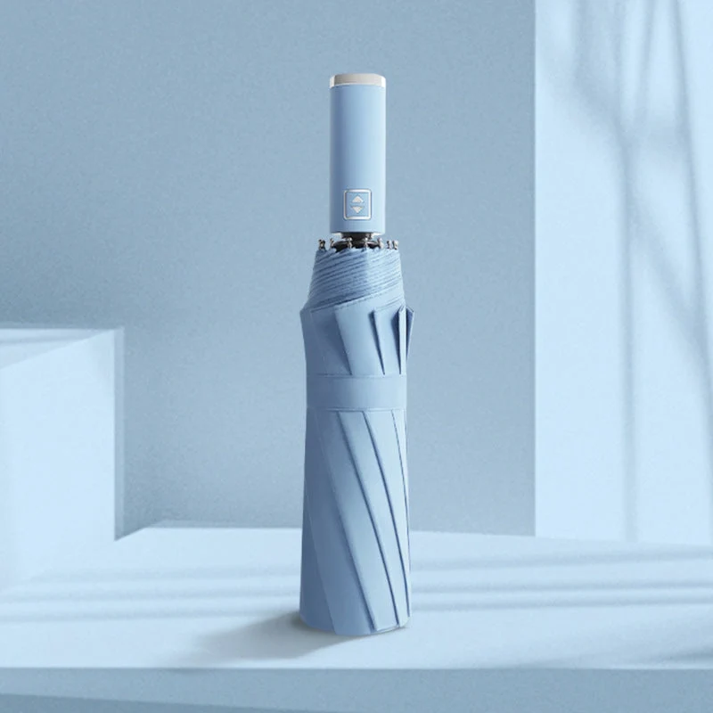 Kvinnes Foldbar Paraply med Robust Ramme og UV Beskyttelse Luvikno