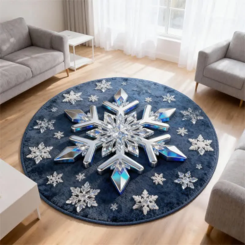 Ownkoti Weihnachtsteppich mit 3D-Effekt