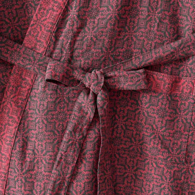 Ownkoti – Weihnachtsinspirierter Kimono-Bademantel aus Baumwollgaze