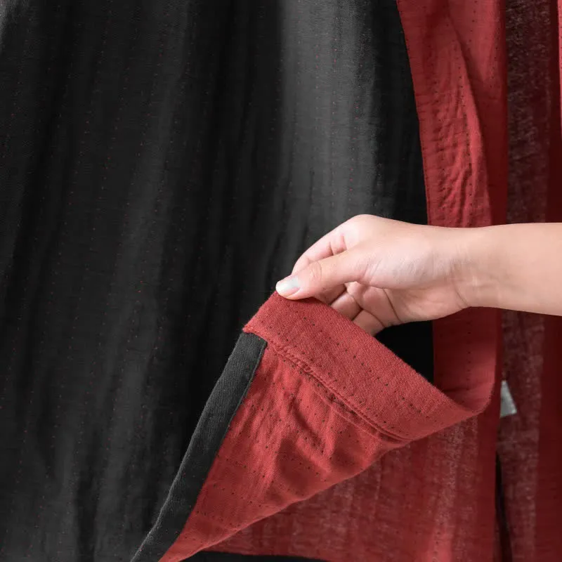 Ownkoti – Minimalistischer Kimono-Bademantel aus fester Baumwollgaze