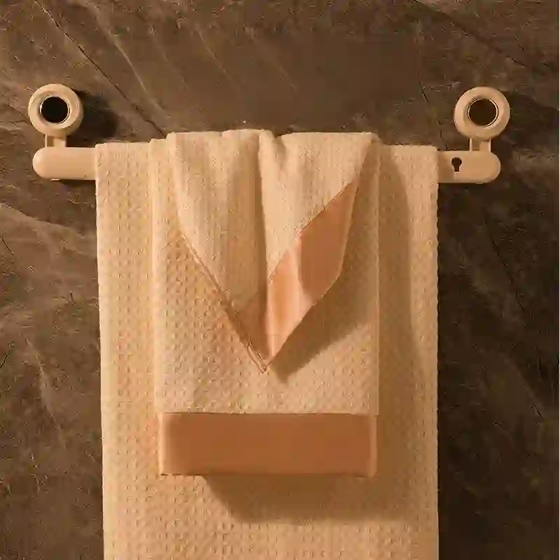 Badetuchset aus Satin mit Waffelmuster (2er-Pack)