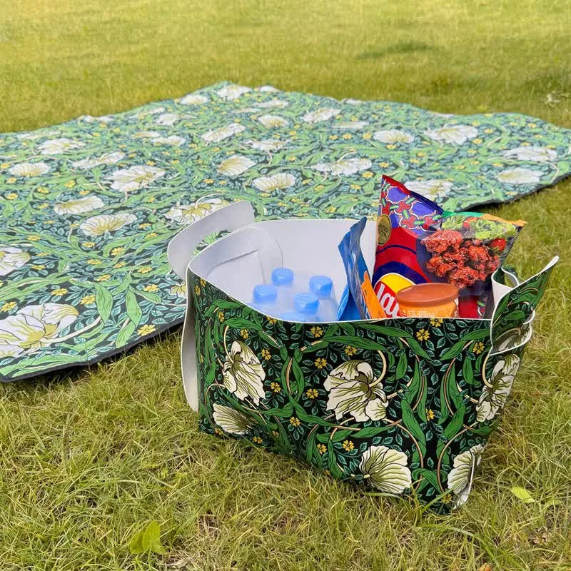 Abnehmbarer Aufbewahrungsbehälter mit Retro-Blumenranken