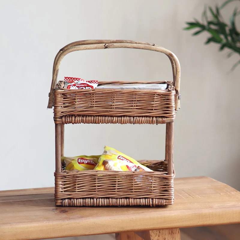 Practical storage basket with handle Stornfield