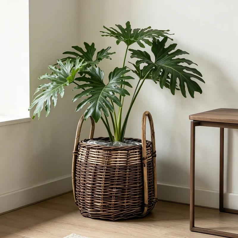 Natural woven storage basket Stornfield