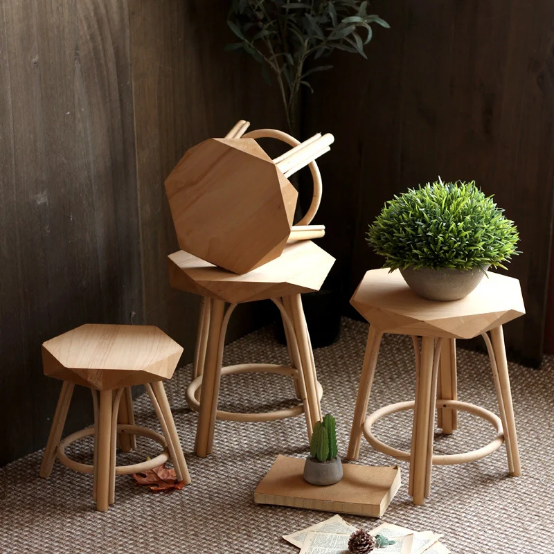 Modern stool made of high-quality Stornfield wood