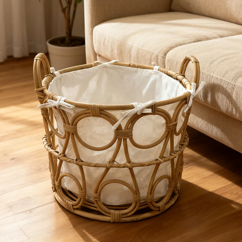 More modern braided storage basket Stornfield