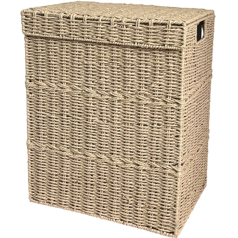 High-quality laundry basket with lid and handles Stornfield