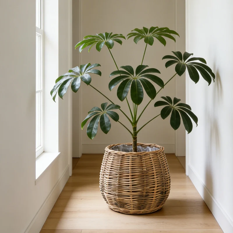 High-quality plant basket made of natural willow Stornfield