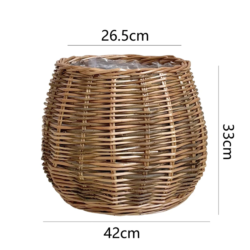High-quality plant basket made of natural willow Stornfield