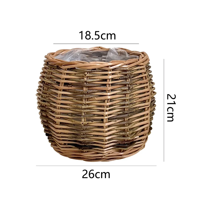 High-quality plant basket made of natural willow Stornfield