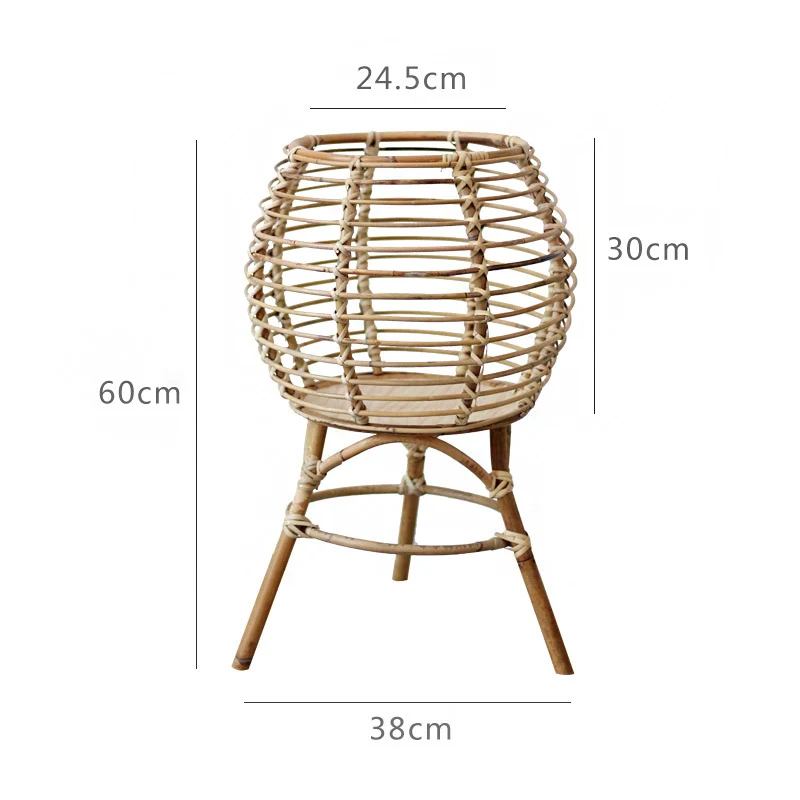 Handmade Rattan Stool Stornfield