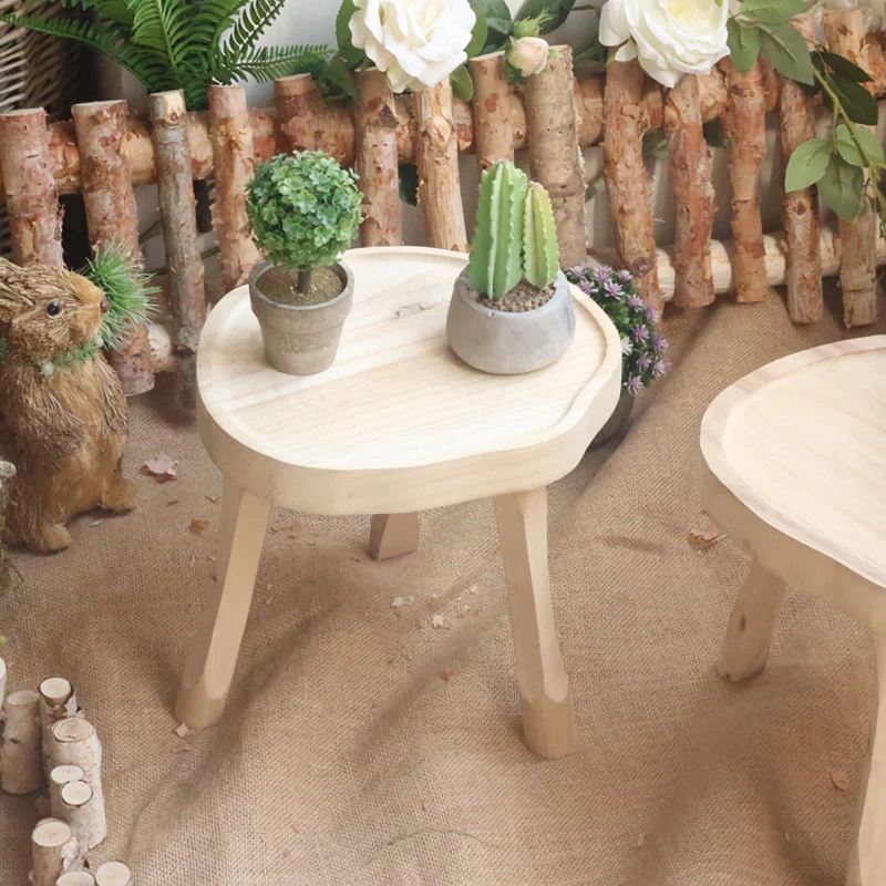 Elegant wood side table Stornfield