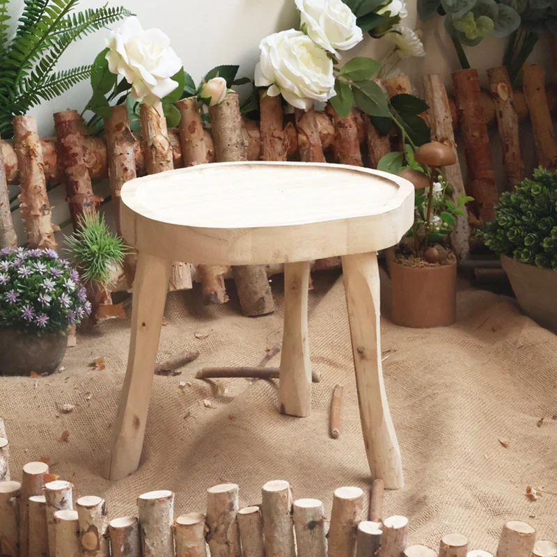 Elegant wood side table Stornfield