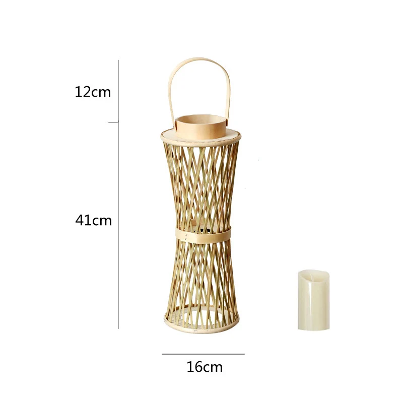 Elegant Lantern made of Rattan Stornfield