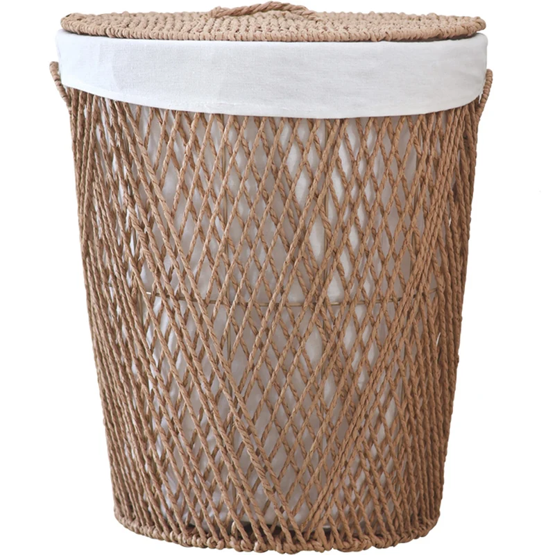 Decorative laundry basket with lid Stornfield