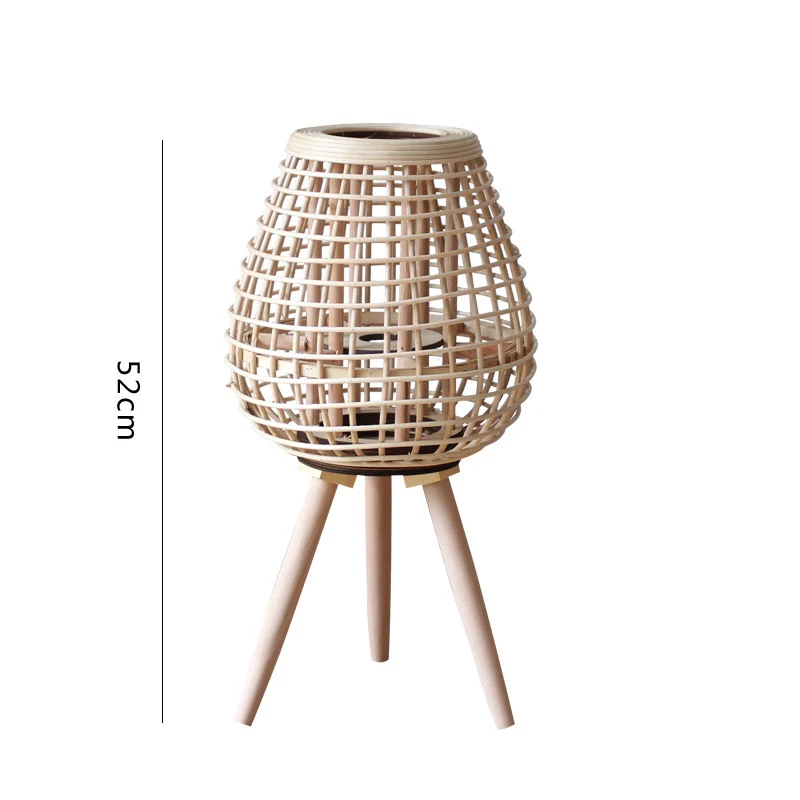 Decorative Rattan Lantern with Carry Handle Stornfield