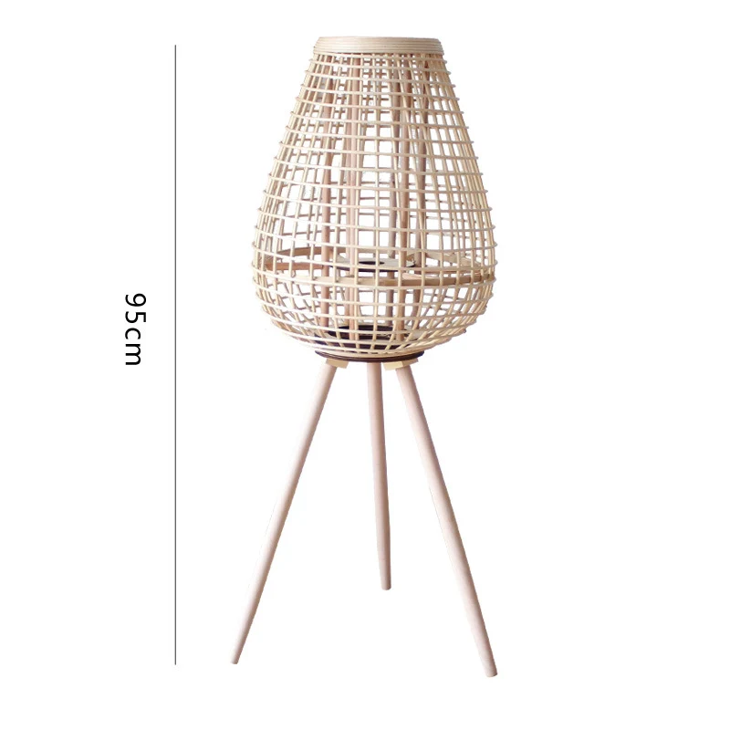 Decorative Rattan Lantern with Carry Handle Stornfield