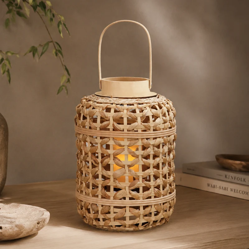 Decorative Rattan Lantern Stornfield