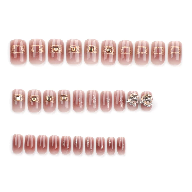 Artful Acrylic Nails with Glitter Design Stornfield