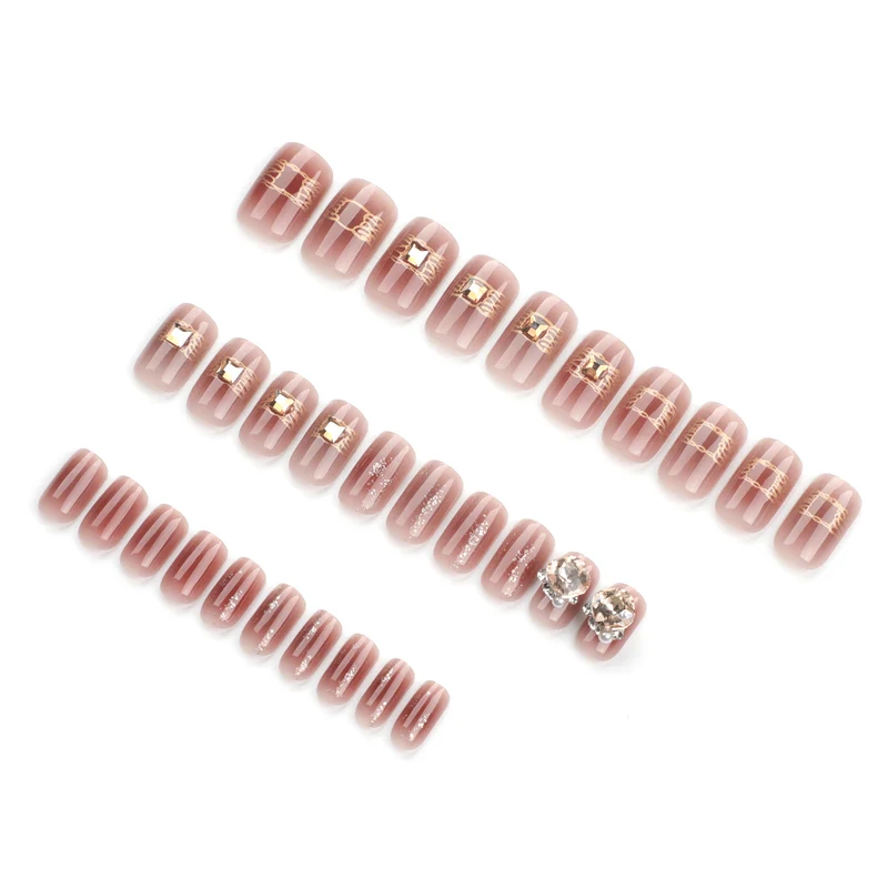 Artful Acrylic Nails with Glitter Design Stornfield