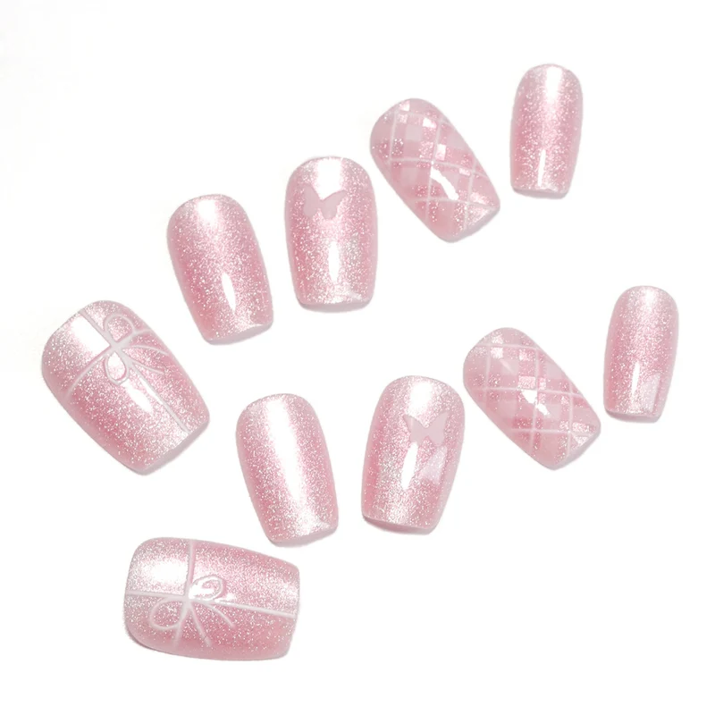 Artistic acrylic nails with filigree details Stornfield