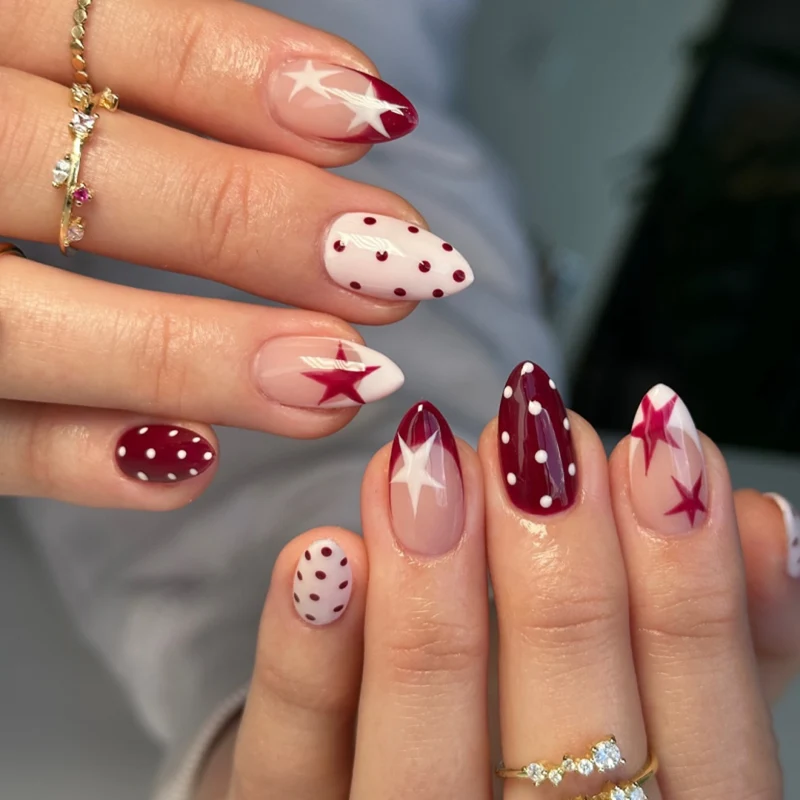 Artful acrylic nails with elegant floral accents Stornfield