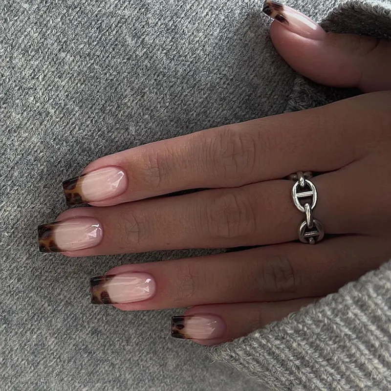 Artistic acrylic nails with elegant ombre design Stornfield